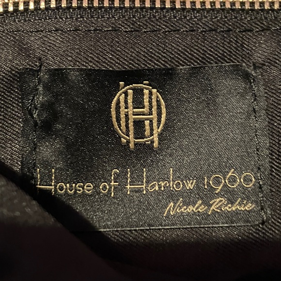Green leather House of Harlow 1960 Shoulder Bag with Snake Detail - Picture 2 of 4